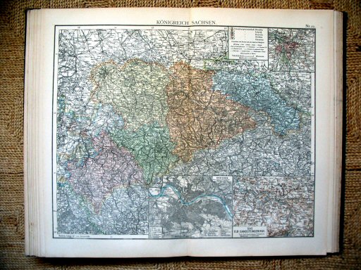 Universal-Atlas, Dr. A. Berg (ca.&nbsp;1906)
22. Koninkrijk Saksen / Kingdom of Saxony