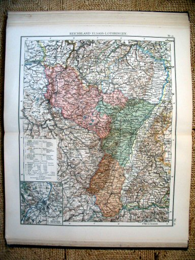 Universal-Atlas, Dr. A. Berg (ca.&nbsp;1906)
27. Elzas-Lotharingen / Alsace-Lorraine