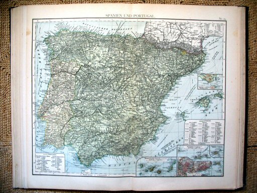 Universal-Atlas, Dr. A. Berg (ca.&nbsp;1906)
29. Spanje, Portugal / Spain, Portugal