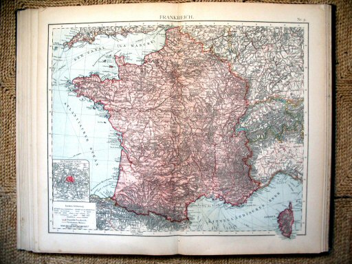 Universal-Atlas, Dr. A. Berg (ca.&nbsp;1906)
31. Frankrijk / France