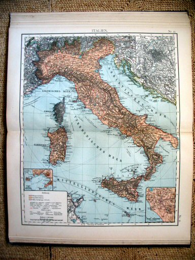 Universal-Atlas, Dr. A. Berg (ca.&nbsp;1906)
33. Italië / Italy