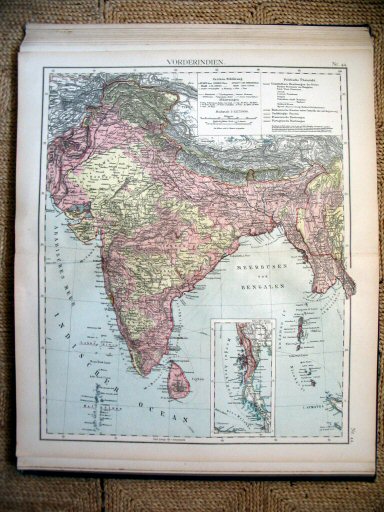 Universal-Atlas, Dr. A. Berg (ca.&nbsp;1906)
44. Voor-Indië / India