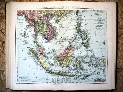 Universal-Atlas, Dr. A. Berg (ca.&nbsp;1906)
45. Zuidoost-Azië / Southeast Asia