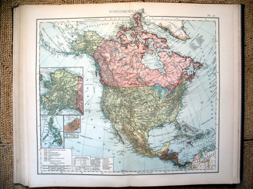 Universal-Atlas, Dr. A. Berg (ca.&nbsp;1906)
46. Noord-Amerika / North America