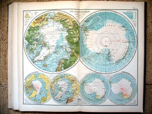 Universal-Atlas, Dr. A. Berg (ca.&nbsp;1906)
50. Poolgebieden / Polar regions