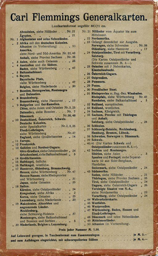 Carl Flemmings Generalkarten, No. 22
Vereinigte Staaten (ca. 1900)
Achterkant omslag / Back cover