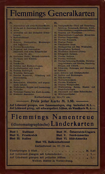 Flemmings Handkarte von Schlesien
Nr. 16  Kreis Grünberg
Achterkant omslag / Back cover