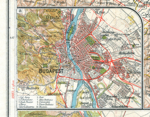 Flemmings Namentreue Länderkarte: Blatt 4
4a. Budapest
Budapest