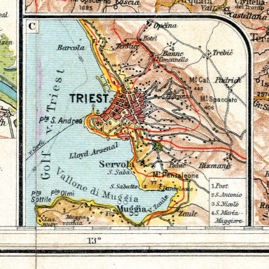 Flemmings Namentreue Länderkarte: Blatt 4
4c. Triest
Triëst / Trieste