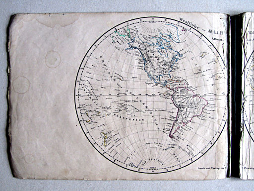 Handtke's Schul-Atlas (1851)
1. Westliche Halbkugel
