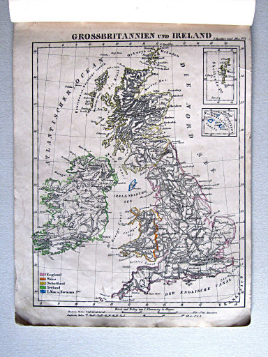 Handtke's Schul-Atlas (1851)
10. Grossbritannien und Ireland