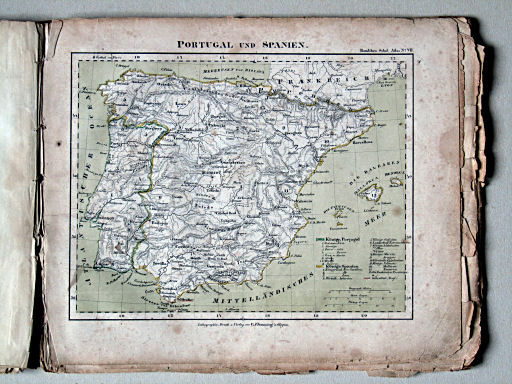 Handtke's Schul-Atlas, 1860
13. Portugal und Spanien