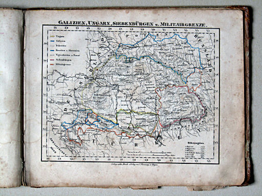 Handtke's Schul-Atlas, 1860
21. Galizien, Ungarn, Siebenbürgen u. Militairgrenze