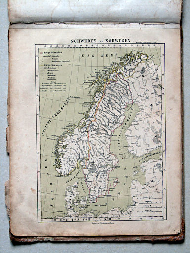 Handtke's Schul-Atlas, 1860
22. Schweden und Norwegen