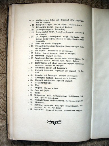 Hand-Atlas Otto Herkt (ca.&nbsp;1910)
Inhoudsopgave 2 / Table of contents 2
