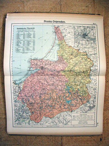 Hand-Atlas Otto Herkt (ca.&nbsp;1910)
8. Oost-Pruisen / East Prussia
