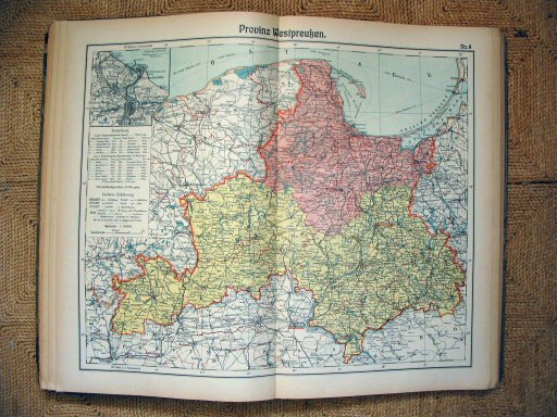 Hand-Atlas Otto Herkt (ca.&nbsp;1910)
8. West-Pruisen / West Prussia