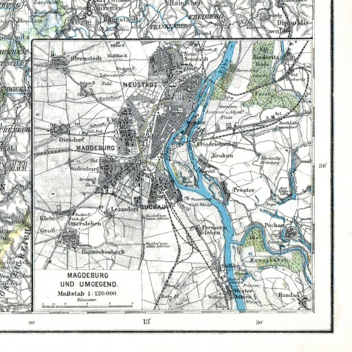 Hand-Atlas Otto Herkt (ca.&nbsp;1910)
13a. Magdeburg