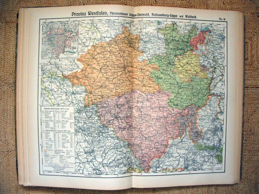 Hand-Atlas Otto Herkt (ca.&nbsp;1910)
14. Westfalen / Westphalia