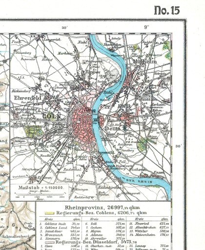 Hand-Atlas Otto Herkt (ca.&nbsp;1910)
15a. Keulen / Cologne