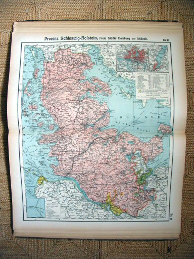 Hand-Atlas Otto Herkt (ca.&nbsp;1910)
18. Sleeswijk-Holstein / Schleswig-Holstein