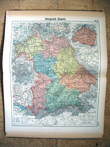 Hand-Atlas Otto Herkt (ca.&nbsp;1910)
19. Beieren / Bavaria