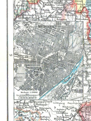 Hand-Atlas Otto Herkt (ca.&nbsp;1910)
19b. München / Munich