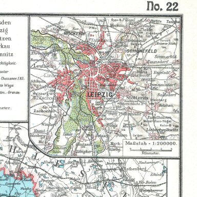 Hand-Atlas Otto Herkt (ca.&nbsp;1910)
22a. Leipzig