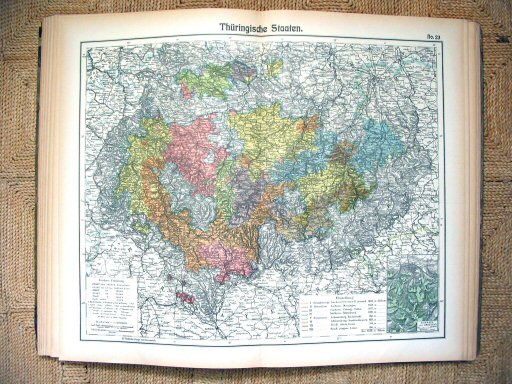 Hand-Atlas Otto Herkt (ca.&nbsp;1910)
23. Thüringen / Thuringian States