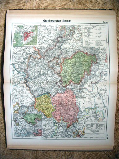 Hand-Atlas Otto Herkt (ca.&nbsp;1910)
25. Hessen-Darmstadt / Hesse-Darmstadt