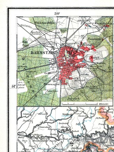 Hand-Atlas Otto Herkt (ca.&nbsp;1910)
25a. Darmstadt
