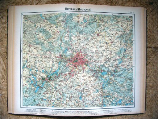 Hand-Atlas Otto Herkt (ca.&nbsp;1910)
27. Berlijn en omgeving / Berlin and environs