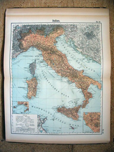 Hand-Atlas Otto Herkt (ca.&nbsp;1910)
30. Italië / Italy