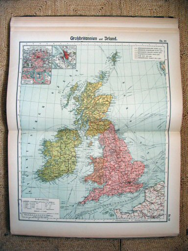 Hand-Atlas Otto Herkt (ca.&nbsp;1910)
33. Britse Eilanden / British Isles
