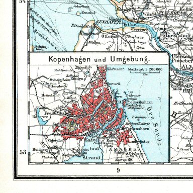 Hand-Atlas Otto Herkt (ca.&nbsp;1910)
35a. Kopenhagen / Copenhagen