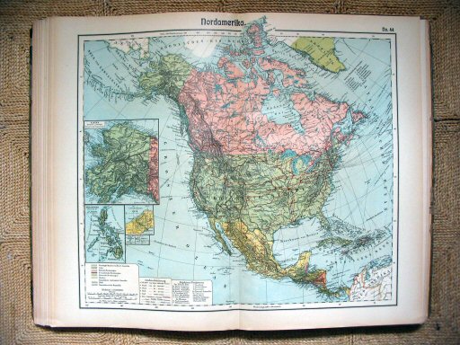 Hand-Atlas Otto Herkt (ca.&nbsp;1910)
44. Noord-Amerika / North America