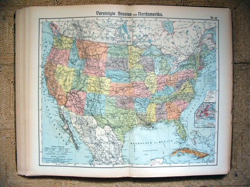 Hand-Atlas Otto Herkt (ca.&nbsp;1910)
45. Verenigde Staten / United States