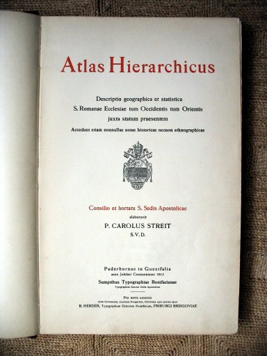 Atlas Hierarchicus 1913
Titelpagina / Title page