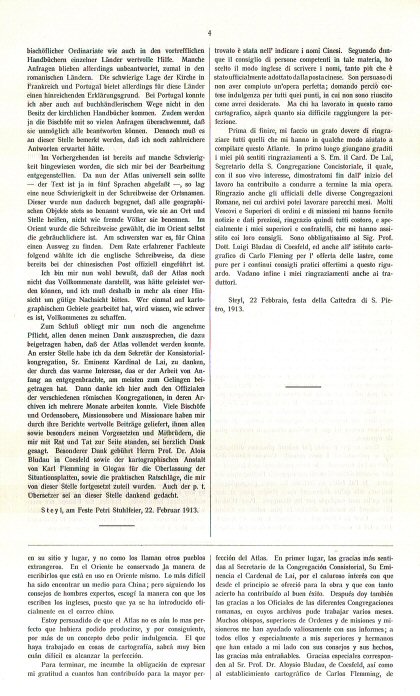 Atlas Hierarchicus 1913
voorwoord blz. 4a / preface page 4a