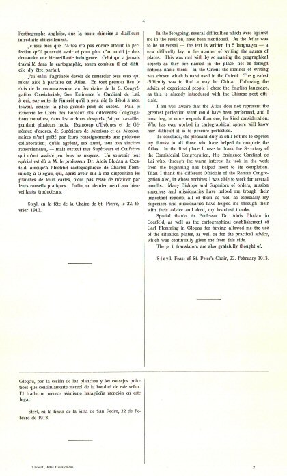 Atlas Hierarchicus 1913
voorwoord blz. 4b / preface page 4b