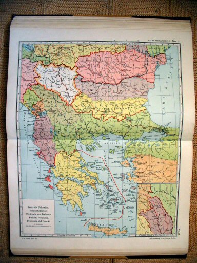 Atlas Hierarchicus 1913
13. Penisola Balcanica
Balkanschiereiland / Balkan Peninsula