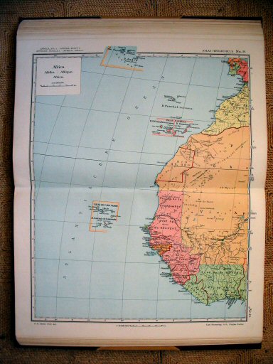 Atlas Hierarchicus 1913
19. Africa, fol. I
Afrika, blad I / Africa, sheet I