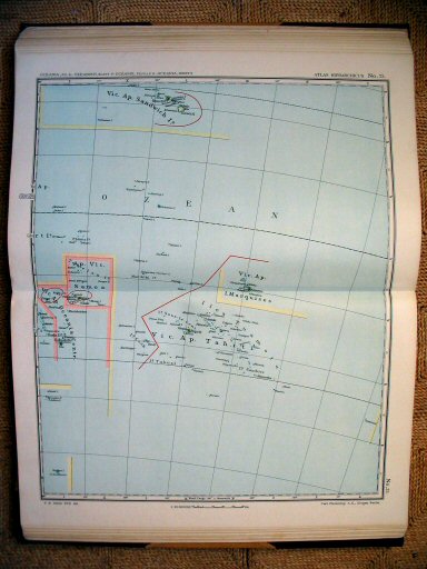 Atlas Hierarchicus 1913
25. Oceania, fo. II
Oceanië, blad II / Oceania, sheet II