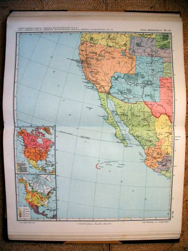 Atlas Hierarchicus 1913
29. North America, sheet III
Noord-Amerika, blad III / North America, sheet III