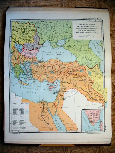Atlas Hierarchicus 1913
34. Carta dei Riti Orientali
Kaart van de oosters-katholieke Kerken / Map of the Oriental Rites