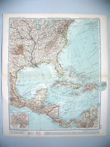 Sohr-Berghaus Handatlas 1906
71. Nord-Amerika, Blatt 4
Noord-Amerika, blad 4 / North America, sheet 4