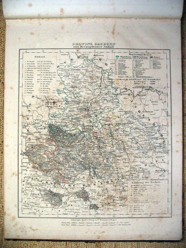Handatlas Preussen 1846
8. Saksen / Saxony