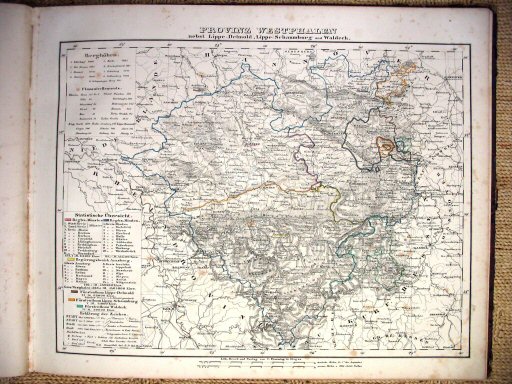 Handatlas Preussen 1846
9. Westfalen / Westphalia