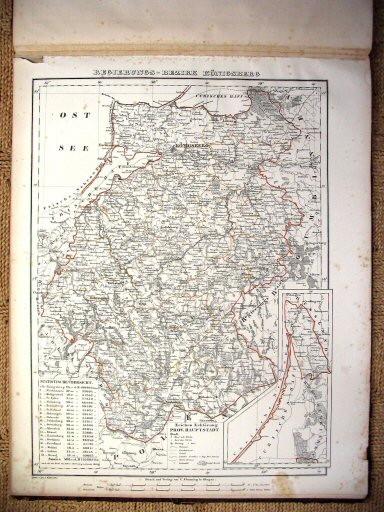 Hand-Atlas Preussen 1846
Königsberg (extra kaart / additional map)