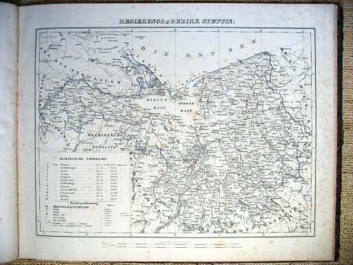 Hand-Atlas Preussen 1846
Stettin (extra kaart / additional map)